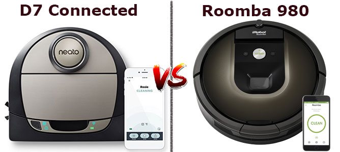 Roomba 980 vs. D7 Connected