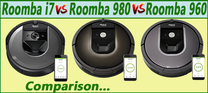 Roomba i7 vs 980 vs 960