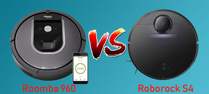 Roborock S4 vs Roomba 960